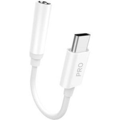 Dudao L16CPro USB-C to 3.5mm Jack Adapter - Premium White Audio Converter for Seamless Sound Experience